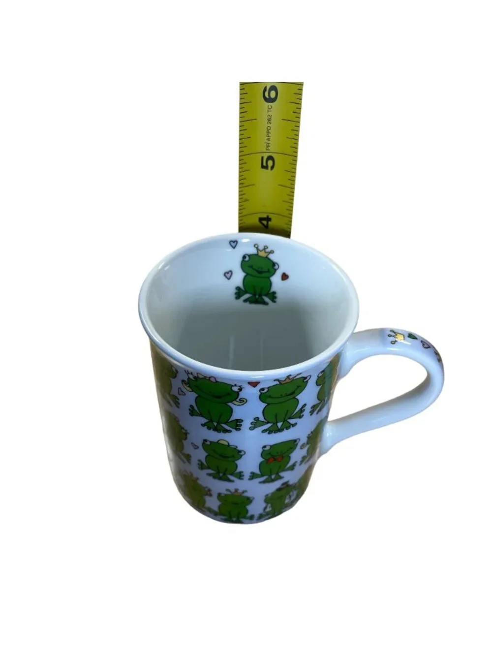 Pier 1 Imports Whimsical Smiling Frogs Tea Coffee Mug Cup Porcelain 10 oz